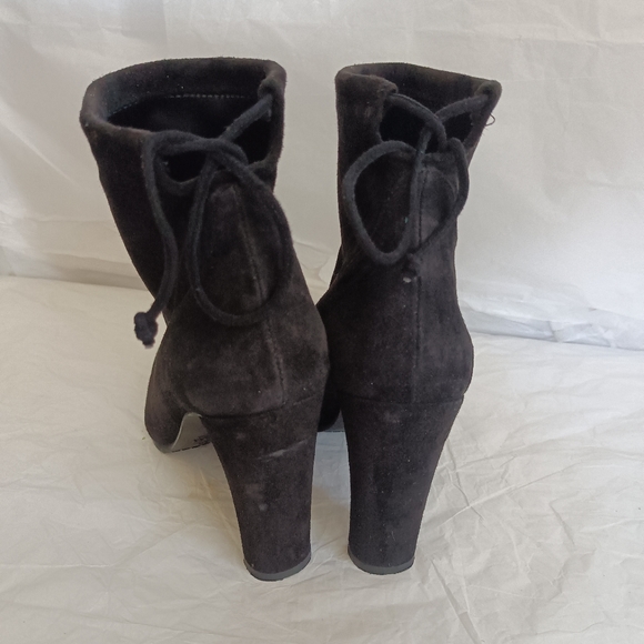 Stuart Weitzman Short sock black boots size 7M suede - Picture 9 of 16